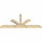 Ekena Millwork Richland Rough Sawn Timber Gable Bracket, Douglas Fir, 108"W x 49"H x 6"D x 6"F, 11/12 Pitch GBW108X49X0606RIC00RDF - alternate 3
